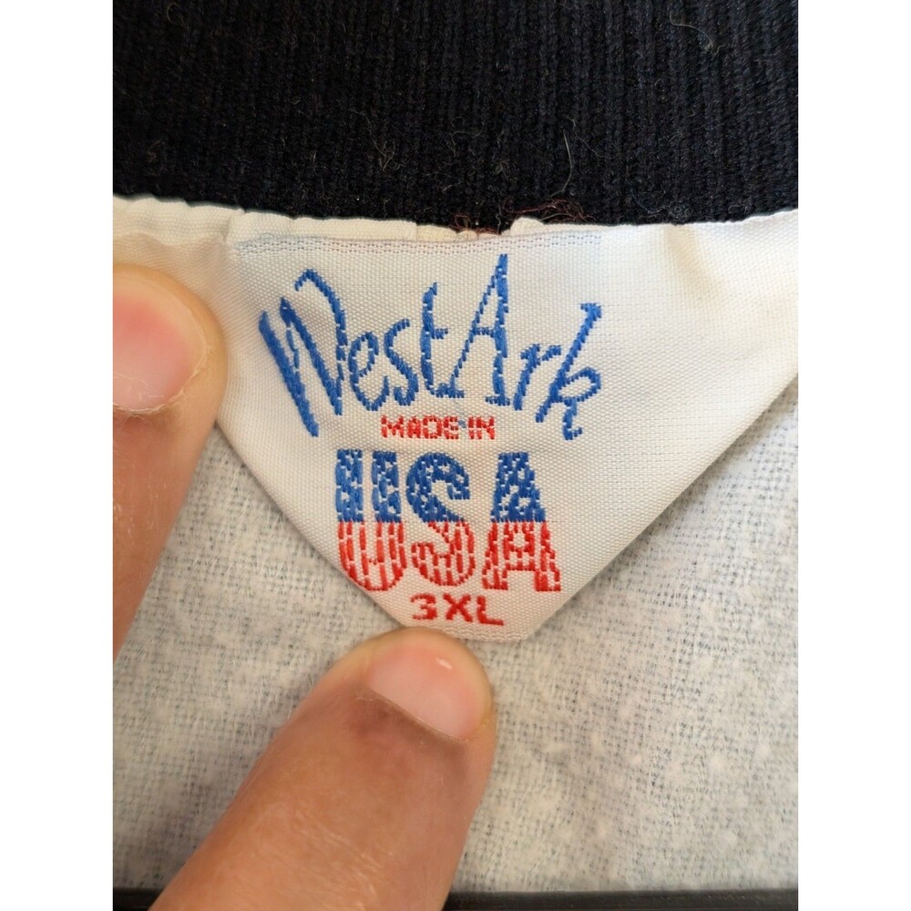 Vintage 90s WestArk Racing Bomber Jacket 3XL AC Delco ASDA Sand Drags Streetwear - Picture 5 of 10